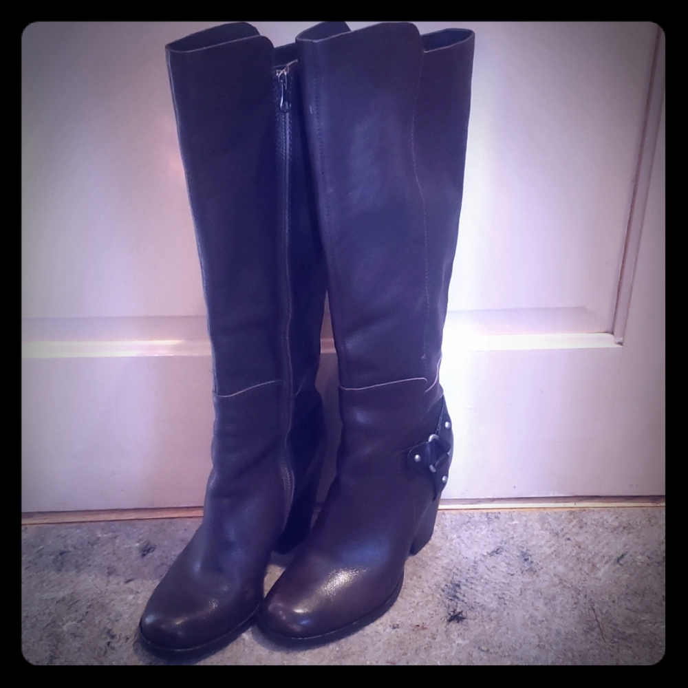 Kork-ease Olson chunky heel leather boots sz. 6.5